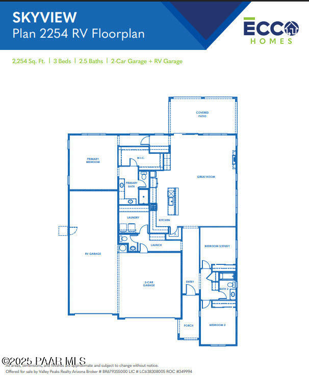 7456 E Louie Ln, Prescott Valley, AZ 86315 - home floor plan