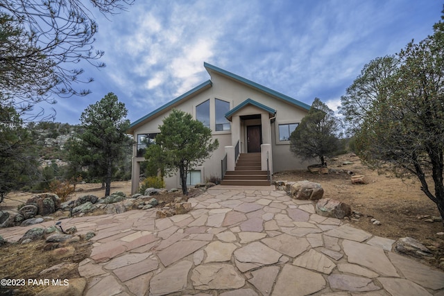 view of front of property with stucco siding