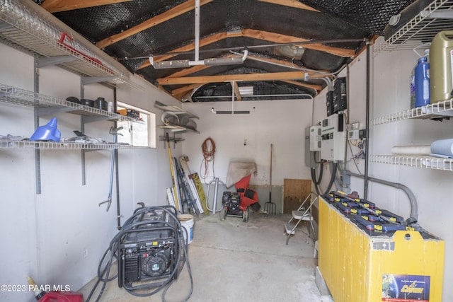 view of storage area