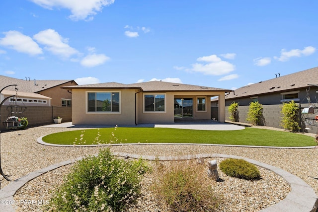 7912 Huckleberry Trl, Prescott Valley, AZ 86315 - back of property with a patio area and stucco siding