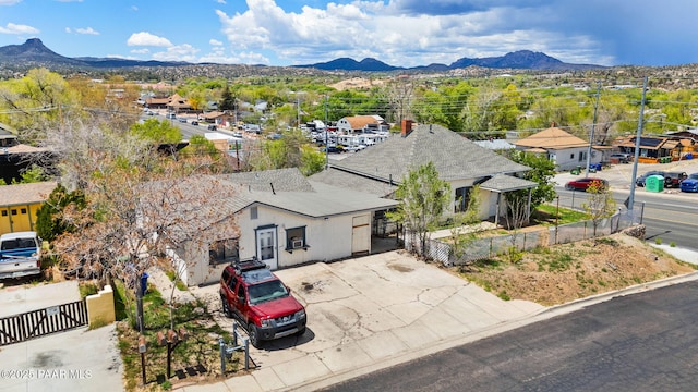 234 N Arizona Ave, Prescott, AZ 86301 - aerial view of property and surrounding area with a mountain backdrop