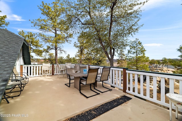 view of patio / terrace featuring outdoor dining space