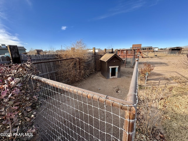 exterior space featuring an outbuilding