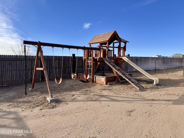 view of jungle gym