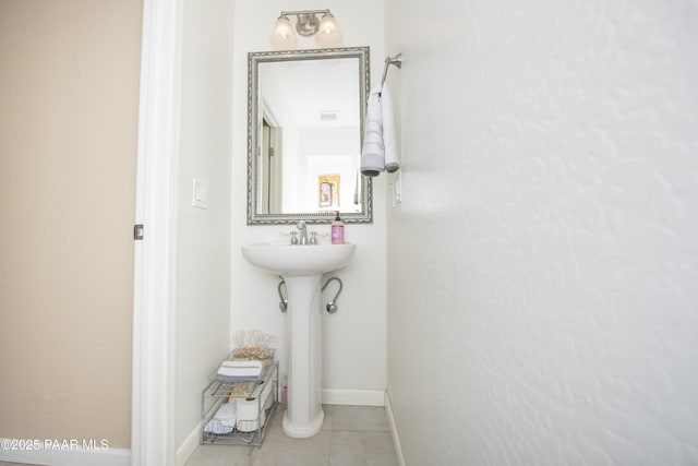 bathroom featuring tile patterned floors