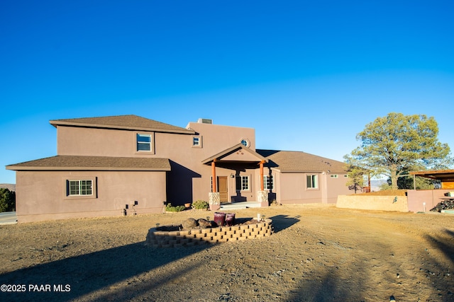 view of back of property