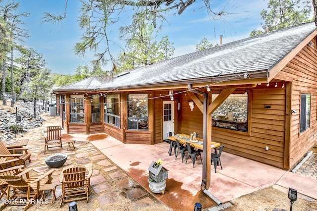 view of patio / terrace with outdoor dining area