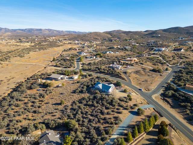 aerial view featuring a mountain view