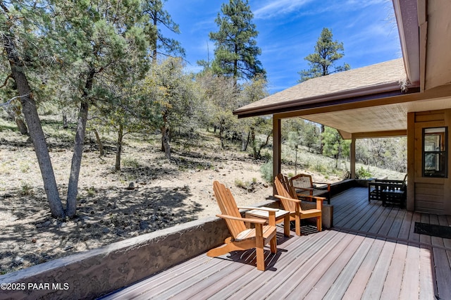 1585 Range Rd, Prescott, AZ 86303 - view of wooden terrace