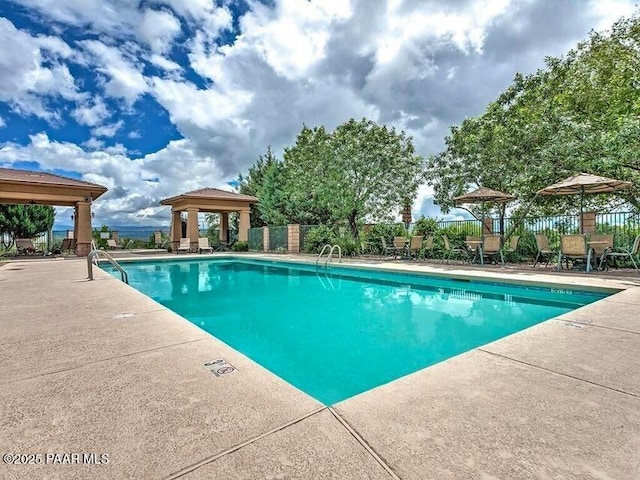 6723 E Arden Ct Unit 5, Prescott Valley, AZ 86314 - community pool with a gazebo and a patio