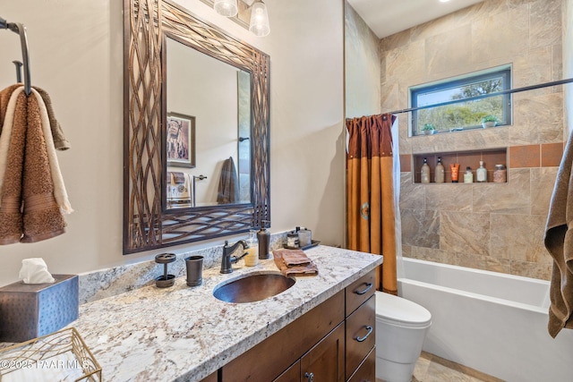 965 Northwood Loop, Prescott, AZ 86303 - bathroom featuring vanity and shower / bath combo with shower curtain