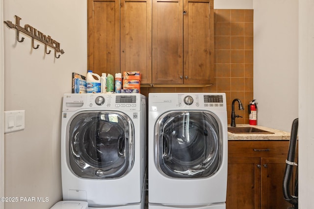 965 Northwood Loop, Prescott, AZ 86303 - washroom with washing machine and clothes dryer and cabinet space