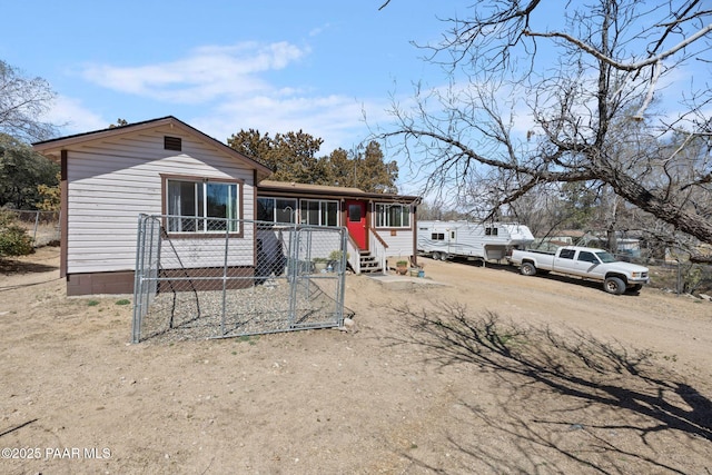view of front of home