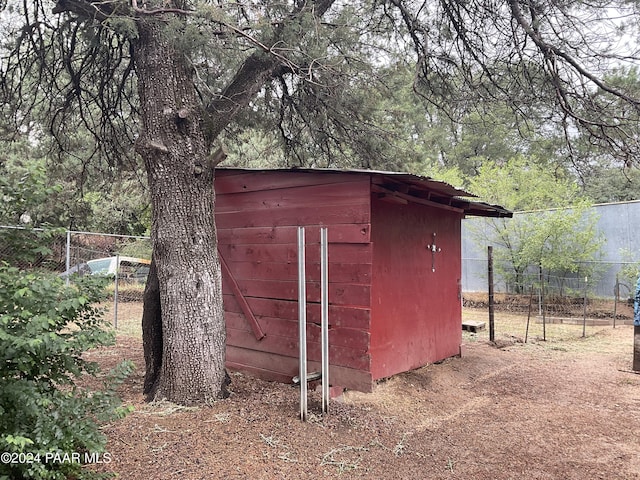 view of outdoor structure