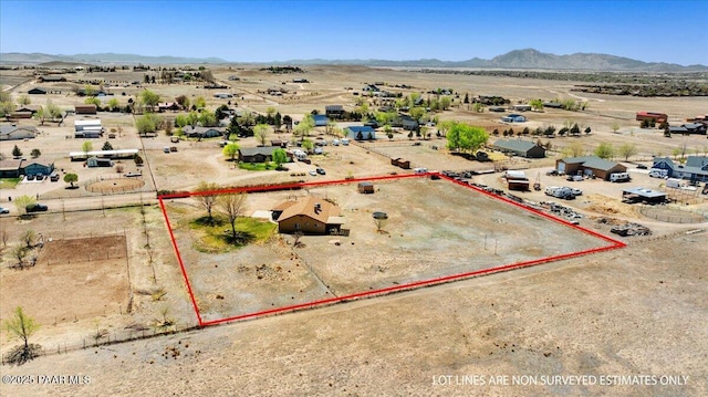 1250 Pronghorn Trl, Chino Valley, AZ 86323 - drone / aerial view featuring a mountain view, a rural view, and a desert view