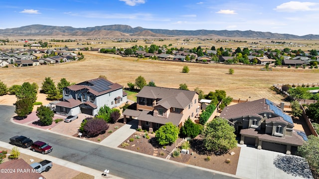 bird's eye view featuring a mountain view