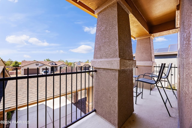 view of balcony