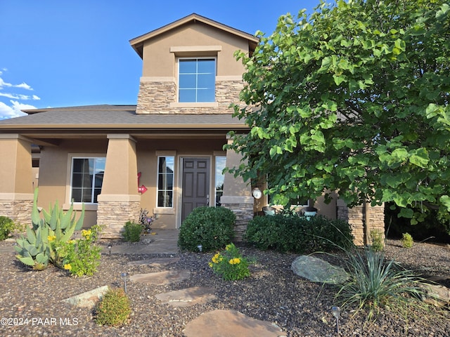 view of front of property