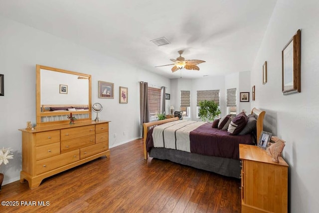 7605 E Circle Wagons Way, Prescott Valley, AZ 86315 - bedroom featuring wood finished floors and ceiling fan