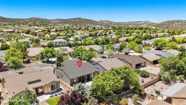 7334 E Goodnight Ln, Prescott Valley, AZ 86314 - aerial perspective of suburban area with mountains