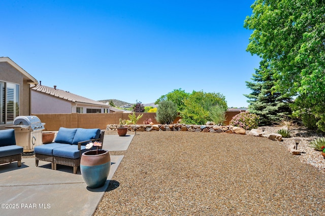 7334 E Goodnight Ln, Prescott Valley, AZ 86314 - fenced backyard featuring a patio