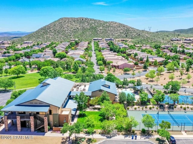 7334 E Goodnight Ln, Prescott Valley, AZ 86314 - aerial perspective of suburban area with mountains