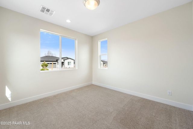 7519 E Louie Ln, Prescott Valley, AZ 86315 - carpeted spare room with recessed lighting, visible vents, and baseboards