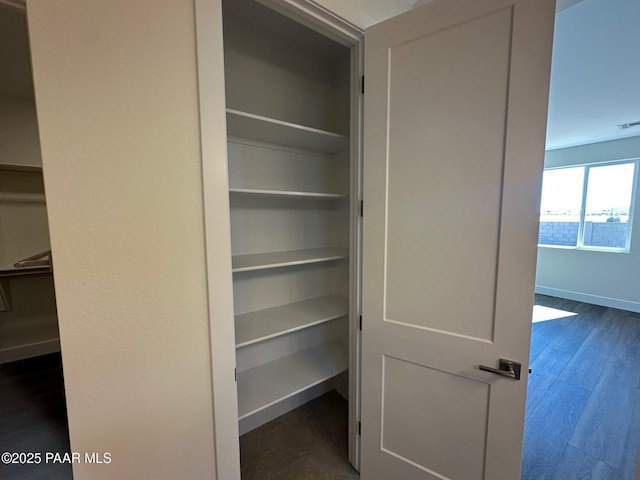 closet featuring visible vents