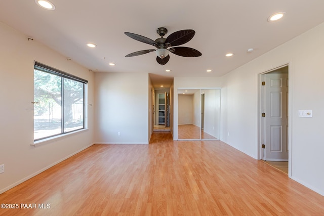 6333 E Lord Cir, Prescott Valley, AZ 86314 - unfurnished bedroom with a closet, recessed lighting, and light wood finished floors