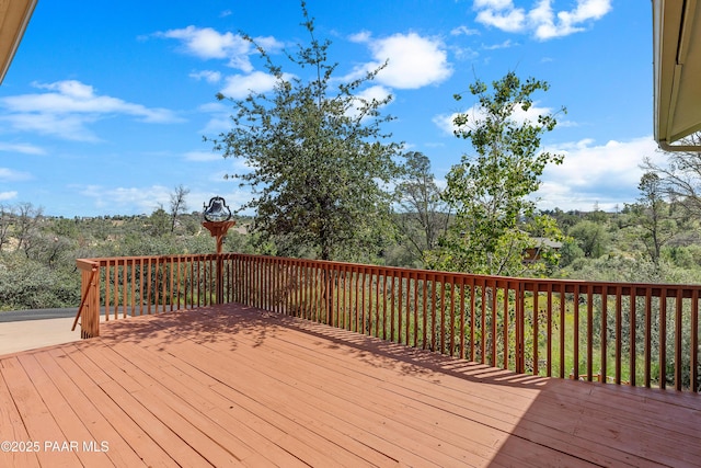 1116 Christie Ln, Prescott, AZ 86305 - wooden terrace featuring a forest view