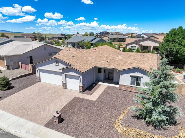 drone / aerial view featuring a residential view