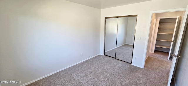 10919 E Roundup Dr, Dewey-Humboldt, AZ 86327 - unfurnished bedroom featuring carpet and a closet