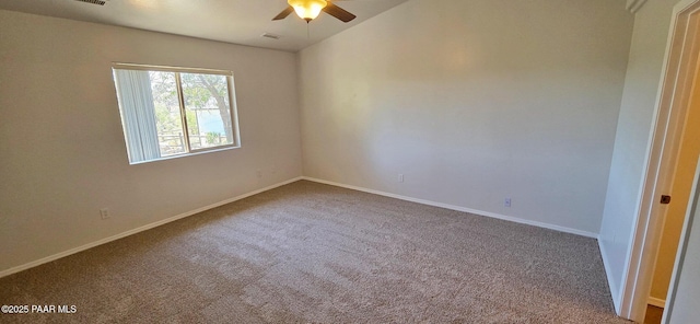 10919 E Roundup Dr, Dewey-Humboldt, AZ 86327 - empty room with ceiling fan and carpet flooring