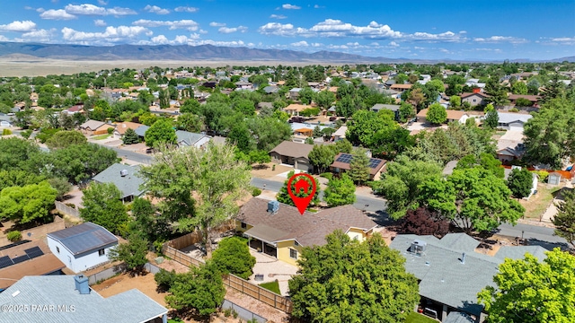 5420 N Mesquite Dr, Prescott Valley, AZ 86314 - aerial view of residential area with a mountain backdrop