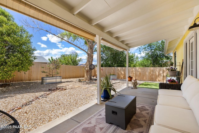 5420 N Mesquite Dr, Prescott Valley, AZ 86314 - fenced backyard with a patio area