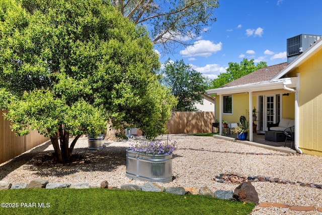 5420 N Mesquite Dr, Prescott Valley, AZ 86314 - fenced backyard with a patio area