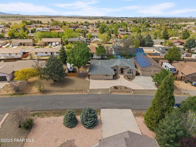 5278 N Saddleback Dr, Prescott Valley, AZ 86314 - bird's eye view with a residential view and a mountain view