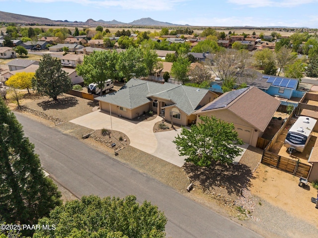 5278 N Saddleback Dr, Prescott Valley, AZ 86314 - drone / aerial view with a residential view and a mountain view