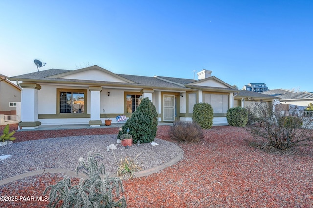 view of ranch-style home