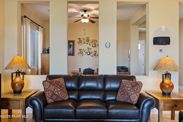 12691 E De La Cruz St, Dewey-Humboldt, AZ 86327 - living area with ceiling fan