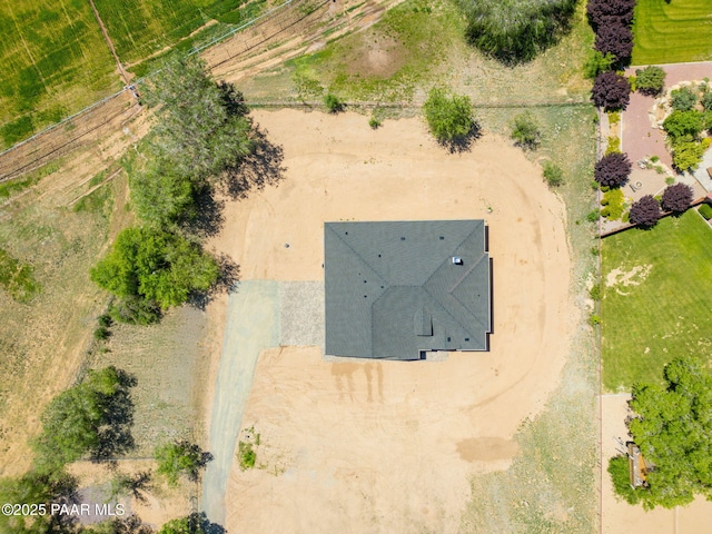 view from above of property