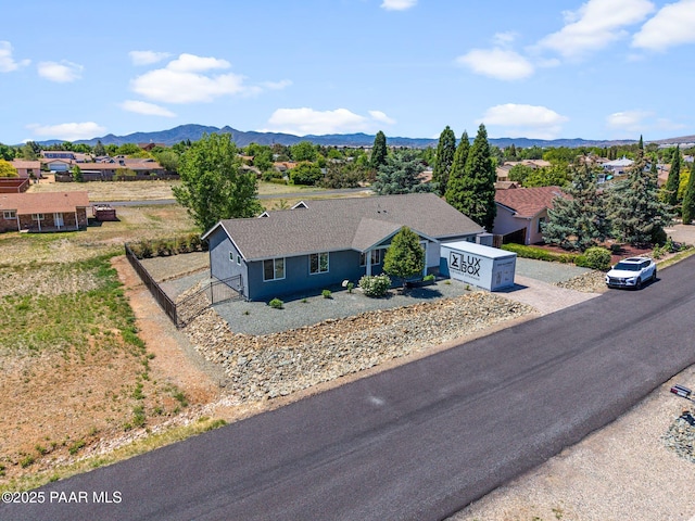 7921 E Las Palmas Dr, Prescott Valley, AZ 86314 - view from above of property with a mountain backdrop