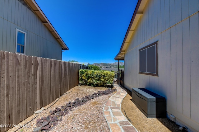 3096 Montana Dr, Prescott, AZ 86301 - view of yard featuring fence and a mountain view