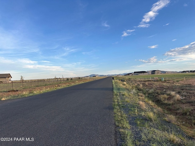 view of street featuring a rural view