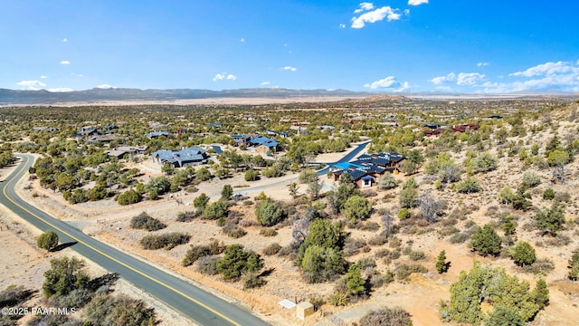 aerial view featuring a mountain view