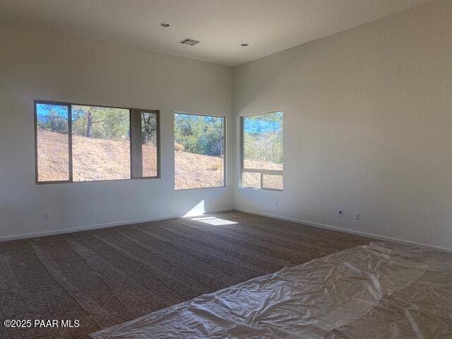 view of carpeted empty room