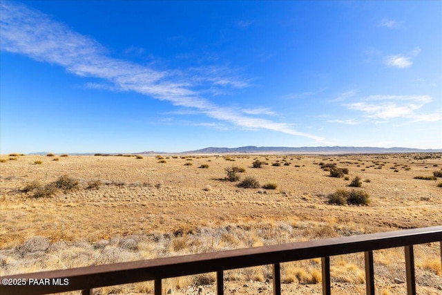 mountain view with a desert view