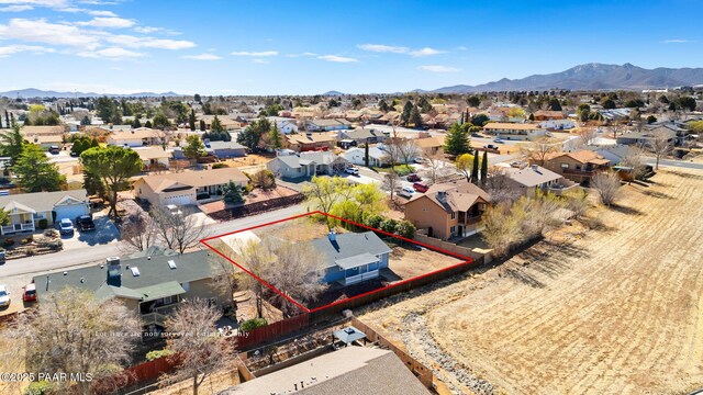 bird's eye view featuring a residential view