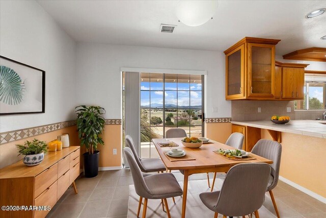 20775 N Hackamore Ln, Paulden, AZ 86334 - dining space featuring light tile patterned floors and recessed lighting