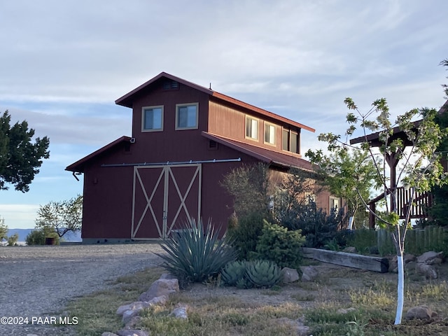 exterior space with driveway